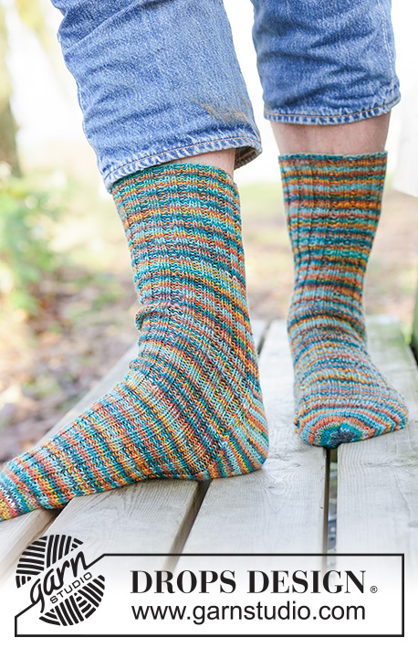 Miesten sukat ja tohvelit / DROPS 260-45