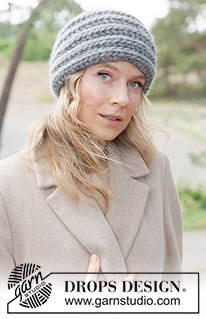 Pebble Patch Headband / DROPS 261-33 - DROPS Polaris lõngast edasi-tagasi kootud patentkoes peapael