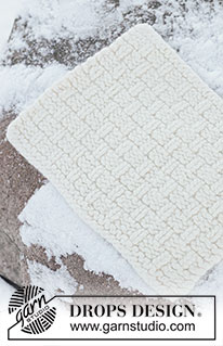 Nimbus Nest Seat Pad / DROPS 261-77 - DROPS Polaris lõngast kootud ja vanutatud reljeefse mustriga istumisalus