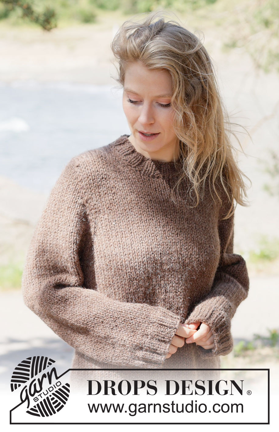 Earthbound Sweater / DROPS 262-28 - Kötött pulóver DROPS Andes vagy DROPS Snow fonalból. A darabot fentről lefelé haladva kötjük harisnyakötéssel és európai vállrésszel. XS-XXXL méretben