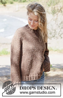 Earthbound Sweater / DROPS 262-28 - Kötött pulóver DROPS Andes vagy DROPS Snow fonalból. A darabot fentről lefelé haladva kötjük harisnyakötéssel és európai vállrésszel. XS-XXXL méretben