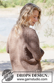 Earthbound Sweater / DROPS 262-28 - Kötött pulóver DROPS Andes vagy DROPS Snow fonalból. A darabot fentről lefelé haladva kötjük harisnyakötéssel és európai vállrésszel. XS-XXXL méretben