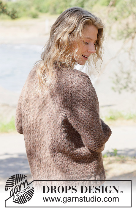 Earthbound Sweater / DROPS 262-28 - Kötött pulóver DROPS Andes vagy DROPS Snow fonalból. A darabot fentről lefelé haladva kötjük harisnyakötéssel és európai vállrésszel. XS-XXXL méretben