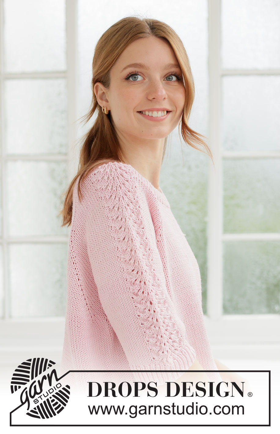 Elodie Lace Cardigan / DROPS 267-16 - Ylhäältä alas neulottu jakku DROPS Muskat- tai DROPS Belle-langasta. Työssä on ¾-pituiset hihat, sileää neuletta, raglanlinjat ja i-cord-reunus. Hihoissa on aaltokuvioita. Koot XS - XXXL.