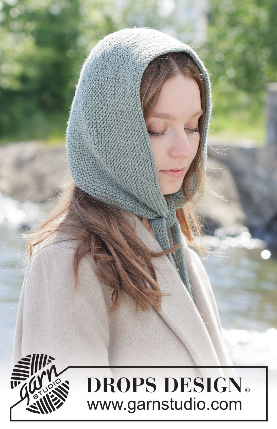 Quiet Tide Hood / DROPS 270-26 - Free knitting patterns by DROPS