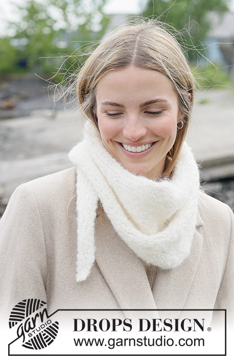 DROPS 270-4 Comfort Blizzard Shawl