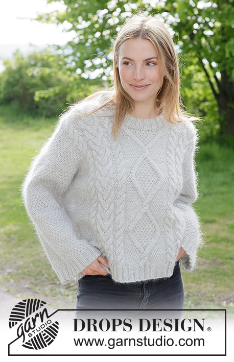 Moon Diamond Sweater / DROPS 271-3 - Free knitting patterns by