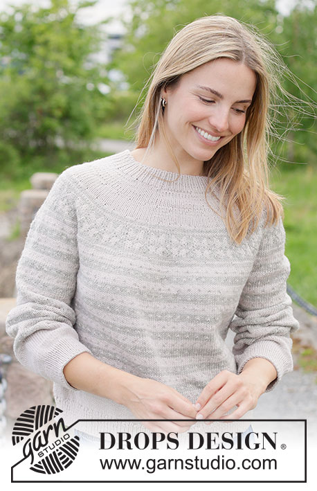 First Light Sweater / DROPS 271-31 - Free knitting patterns by