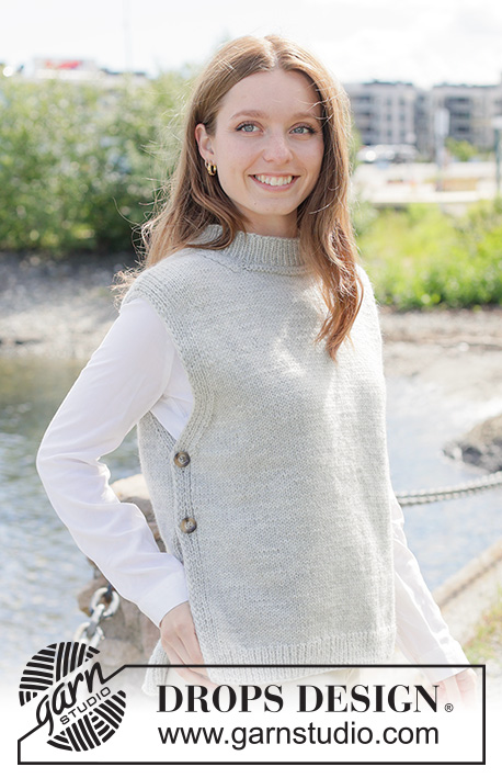 Silver Cove Vest / DROPS Design 271-37 — foto: DROPS Design