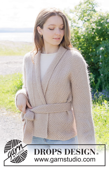 Blush Pearl Jacket / DROPS 272-15 - Free knitting patterns by