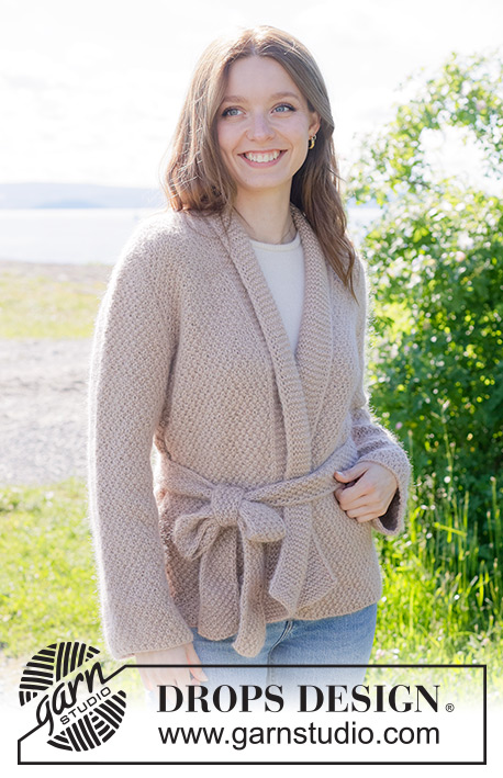 Blush Pearl Jacket / DROPS 272-15 - Free knitting patterns by