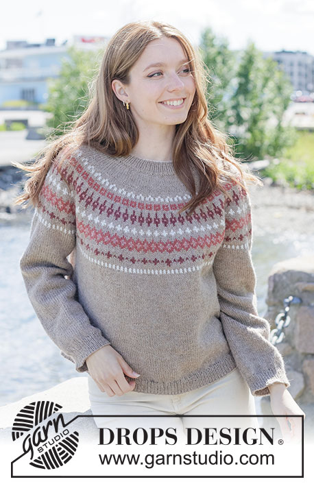 DROPS 272-3 Berry Charm Sweater