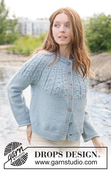 River Dream Cardigan / DROPS 273-12 - Free knitting patterns by