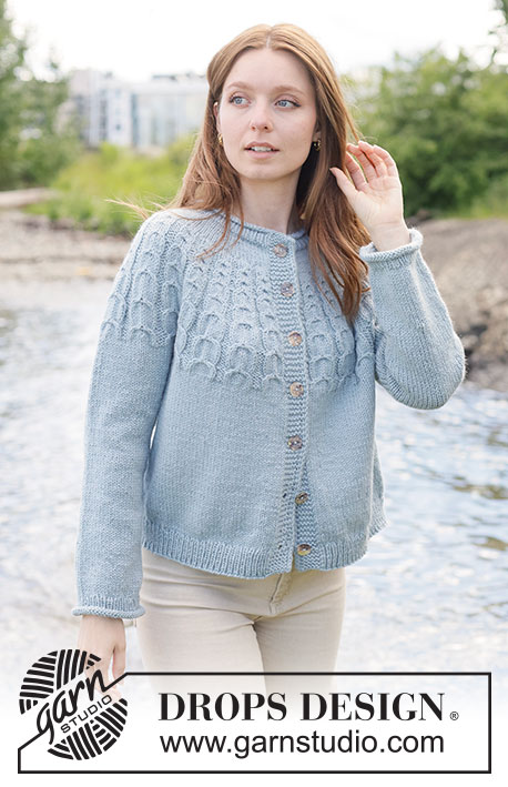 River Dream Cardigan / DROPS 273-12 - Free knitting patterns by