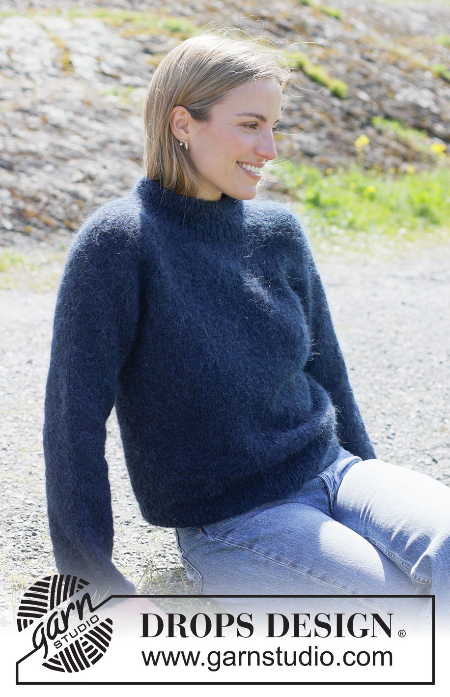 Midnight Dream Sweater / DROPS 273-13 - Free knitting patterns by