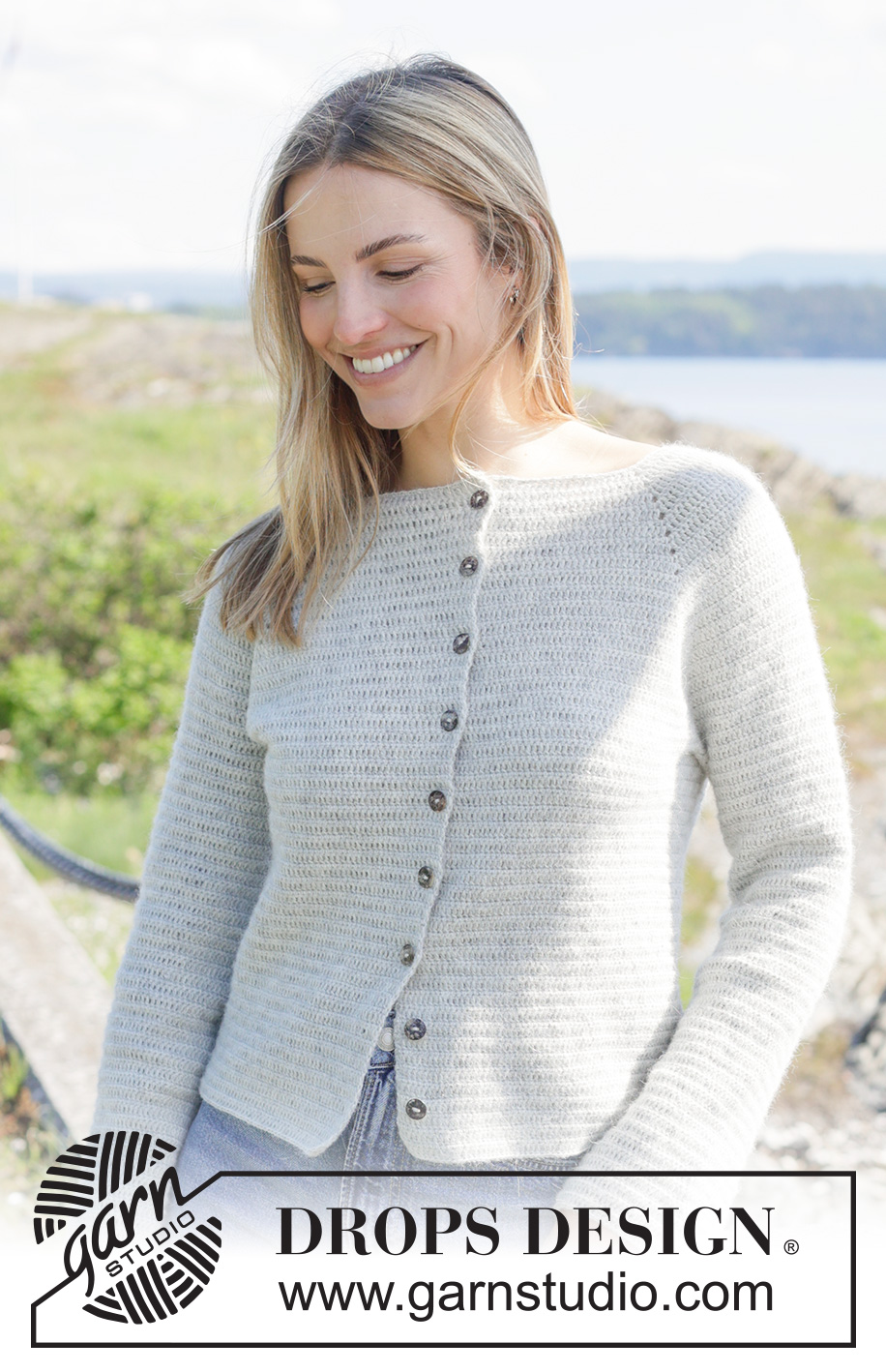 じ*0様 【MAGLIANO】GRAMPACARDIGAN Mサイズコムドットひ Misty Coast Cardigan / DROPS 273-38 - Free crochet patterns by