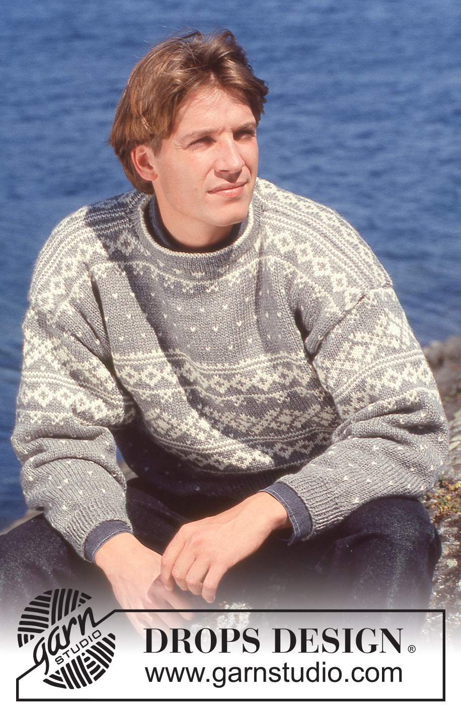 Maple Afternoon Sweater / DROPS 28-1 - DROPS  jumper with textured pattern in “Alaska”.  