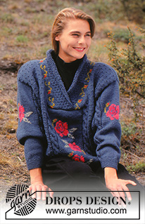 Free knitting and crochet patterns / DROPS 28-21