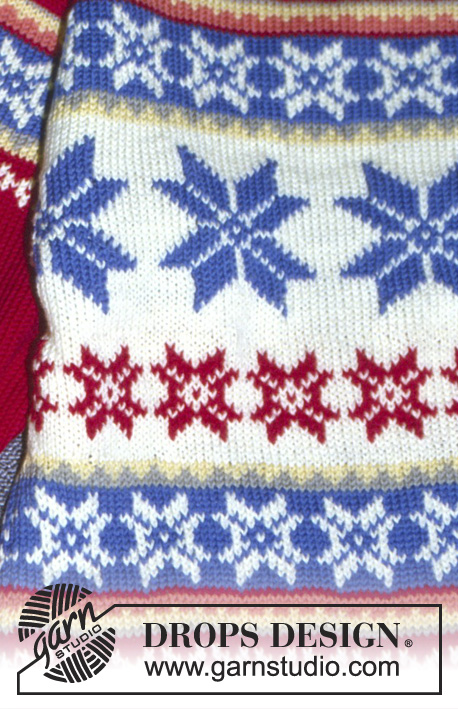 DROPS 31-13 - DROPS Sweater with star repeats in “Karisma Superwash”