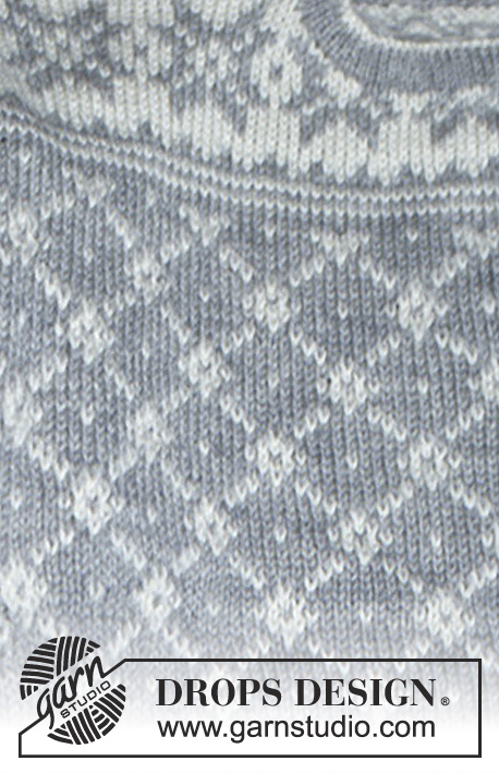 DROPS 32-9 - DROPS jacket for men in Karisma Superwash with stars in border