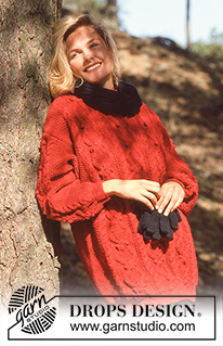 DROPS 36-10 - Drops Textured Sweater in “Alaska” Long and short version.