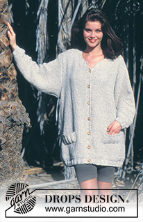 Isabelle Cardigan / DROPS 38-14 - DROPS jacket in moss st in “Bomull-Lin”. 