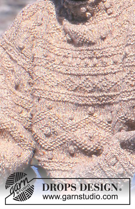 Carved Wood / DROPS 39-1 - DROPS jumper in textured pattern in “Alaska-Tweed”.  