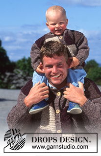DROPS 39-4 - DROPS child’s jacket in patchwork pattern in “Alaska-Tweed”.  