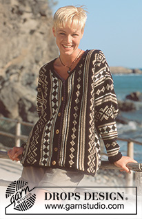 Box of Chocolates / DROPS 41-15 - DROPS jacket in Paris knit sideways