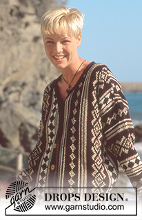 Box of Chocolates / DROPS 41-15 - DROPS jacket in Paris knit sideways