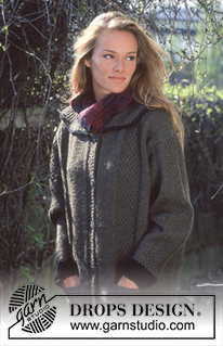 DROPS 43-15 - DROPS jacket in Alaska or Air with textured pattern