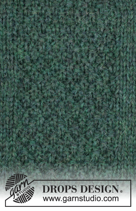DROPS 43-15 - DROPS jacket in Alaska or Air with textured pattern