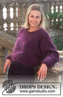 Purple Delight / DROPS 44-12 - DROPS sweater in DOPS “Vienna” or Melody. S – L.