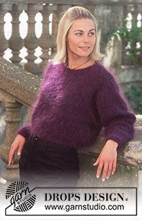 Purple Delight / DROPS 44-12 - DROPS sweater in DOPS “Vienna” or Melody. S – L.
