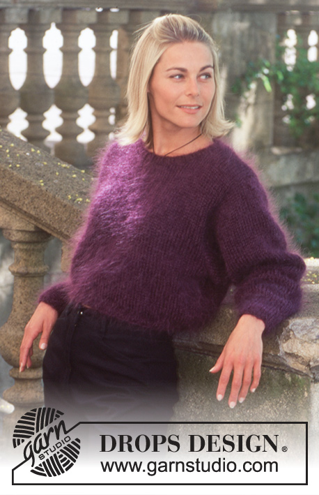 Purple Delight / DROPS 44-12 - DROPS sweater in DOPS “Vienna” or Melody. S – L.