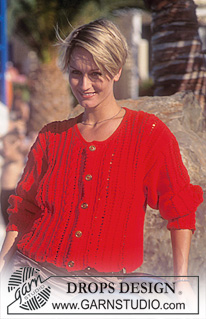Scarlet Cables / DROPS 46-20 - DROPS Jacket in Paris with texture pattern