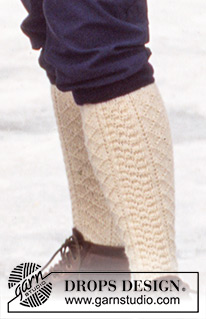 Northern Dream / DROPS 47-1 - DROPS Norwegian sweater for men with snow crystals, headband, hat, gloves and socks in Karisma Superwash. 