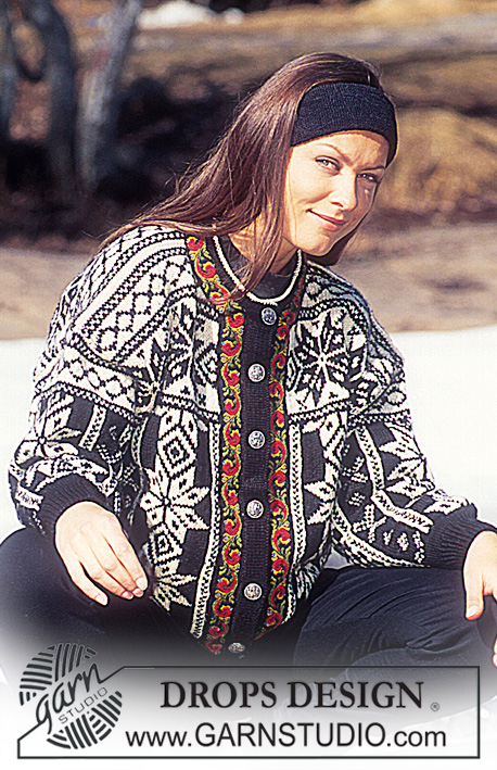 DROPS 47-13 - DROPS Jacket with star pattern in Karisma Superwash