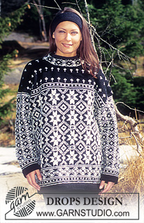 DROPS 47-21 - DROPS Jumper with star pattern in Karisma Superwash