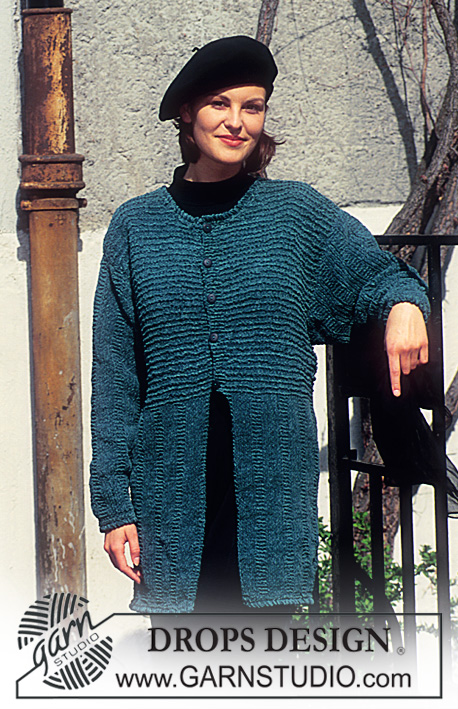 DROPS 48-19 - Jacket in Cotton Chenille