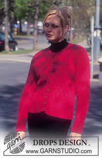DROPS 48-3 - Cardigan in Karisma Superwash with cable pattern. 