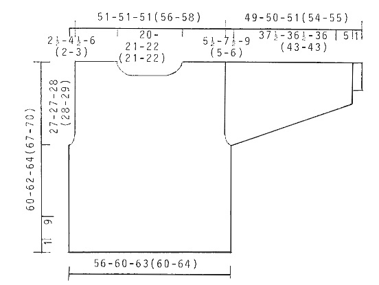 Diagram measurements for DROPS 50-20