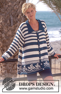 Four Seas / DROPS 51-9 - DROPS Cardigan in Paris