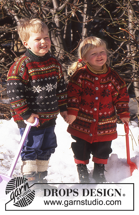 Children Nordic Cardigans / DROPS 52-30