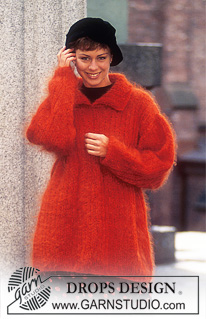 DROPS 54-15 - DROPS Sweater  in VIENNA with rib pattern