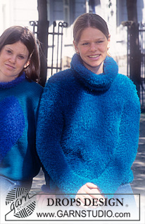 DROPS 57-22 - DROPS Sweater in Pelliza with large and broad collar