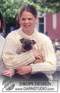 DROPS 57-24 - DROPS Ribbed Sweater.  