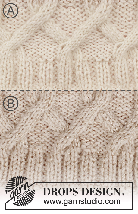 Frosted Vines / DROPS 58-6 - DROPS bluse i Karisma og Cotton Viscose eller Lima og Kid-Silk med snoninger og struktur