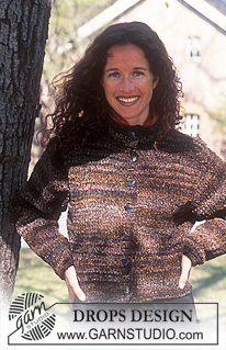 DROPS 62-13 - DROPS Cardigan in Leopard.