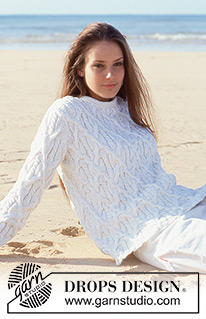 Cable Magic / DROPS 64-11 - DROPS Cabled Sweater in Bomull-Lin